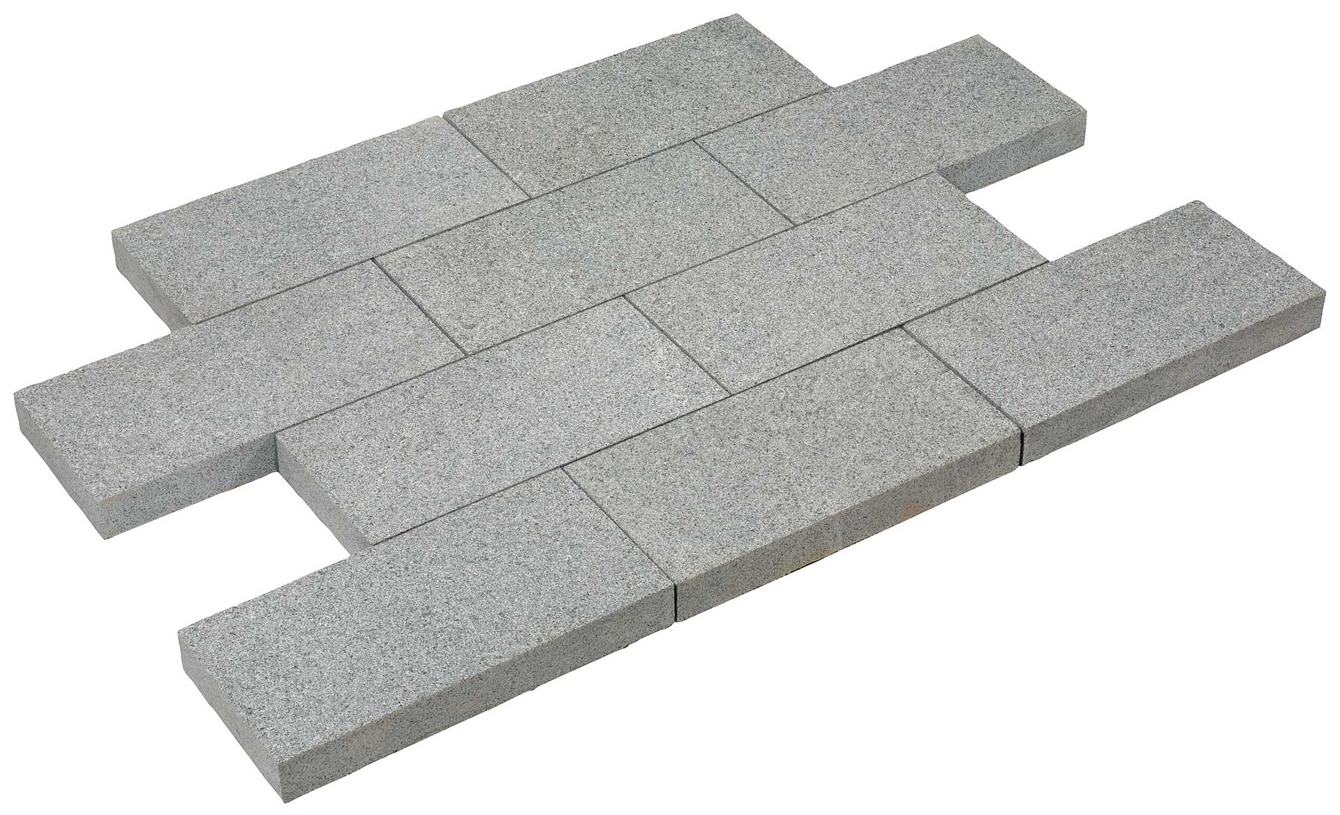 Granit dunkelgrau Pflasterplatte (Nr. 17)      