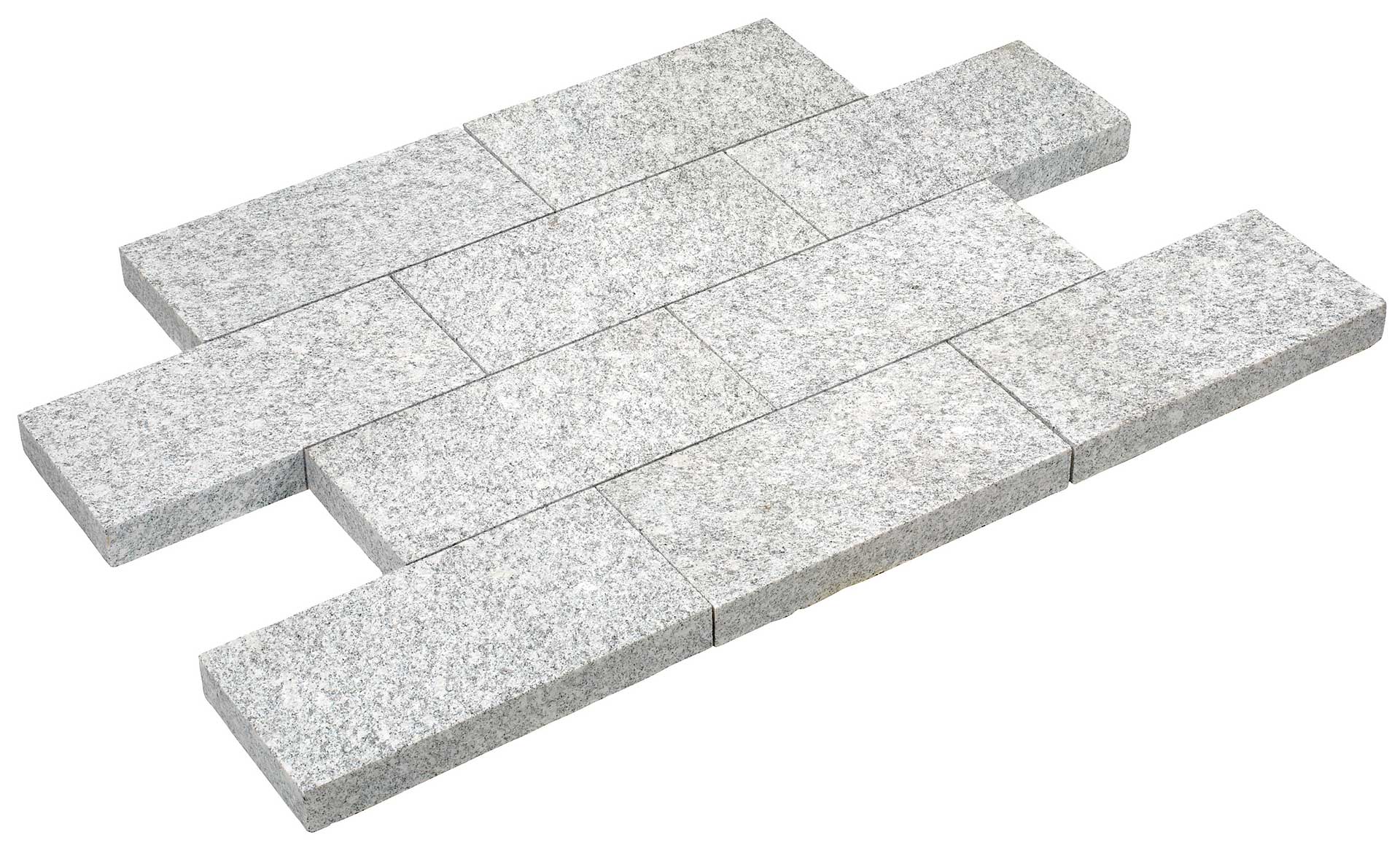 Granit hellgrau Pflasterplatte (Nr. 16)      