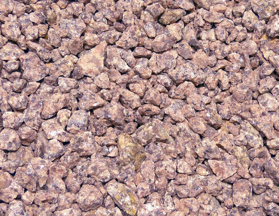 Granit rot Splitt