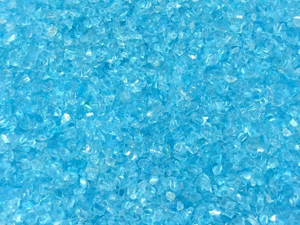 Glas türkis Splitt 