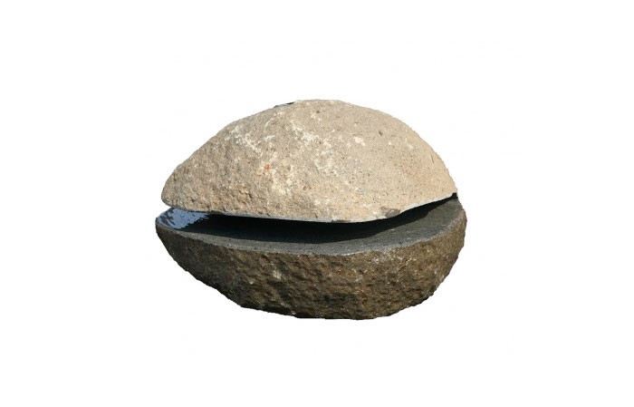 Basalt Wasserspiel "Muschel"