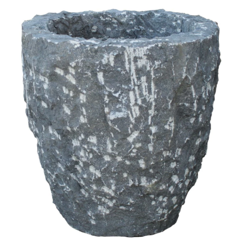 Blumentrog Blaustein rund