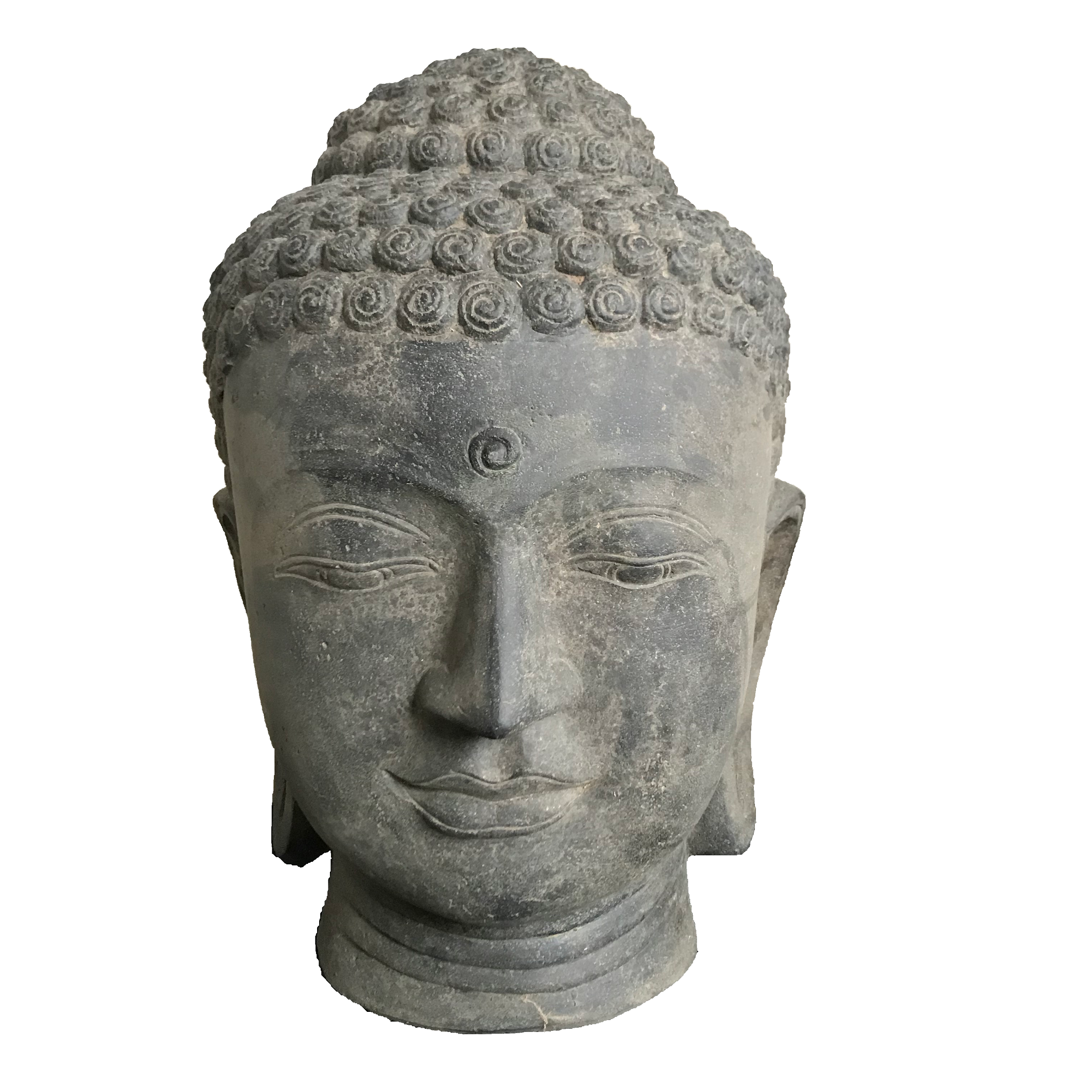 Buddha Kopf, Steinguss